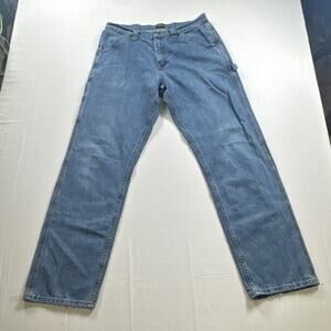 Lee Loose Fit 32/34 Straight Blue Denim Jeans,